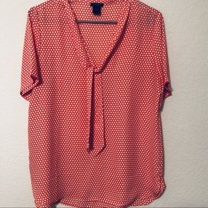 Ann Taylor Tie Blouse